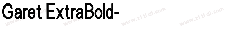 Garet ExtraBold字体转换